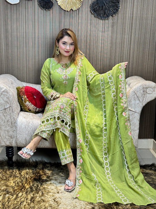 Premium Embroidered 3-Piece Suit Collection – Elegant & Festive Wear