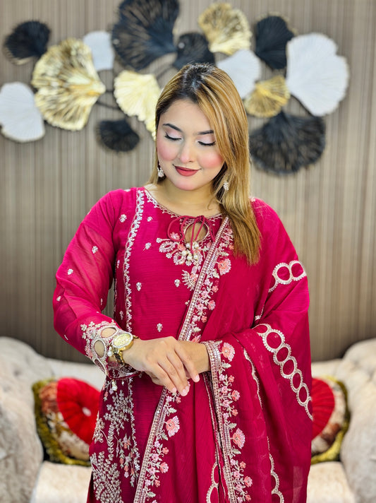 Premium Embroidered 3-Piece Suit Collection – Elegant & Festive Wear (Copy)