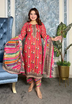 Digital print patel three piece v22