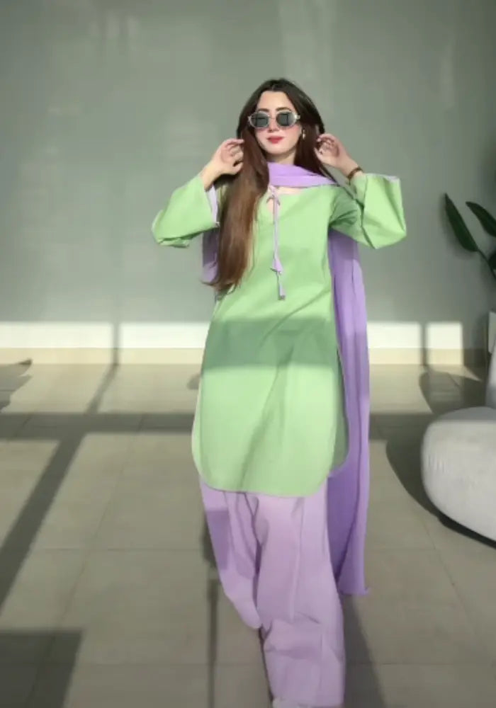 Premium Summer Lawn 3-Piece Stitched Set
