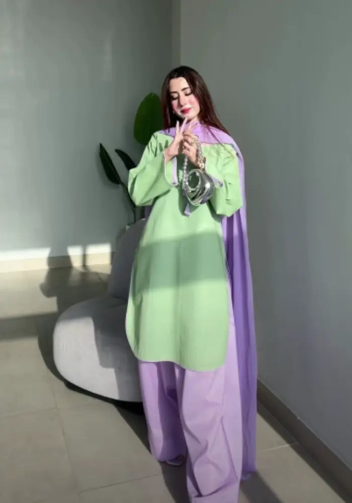 Premium Summer Lawn 3-Piece Stitched Set