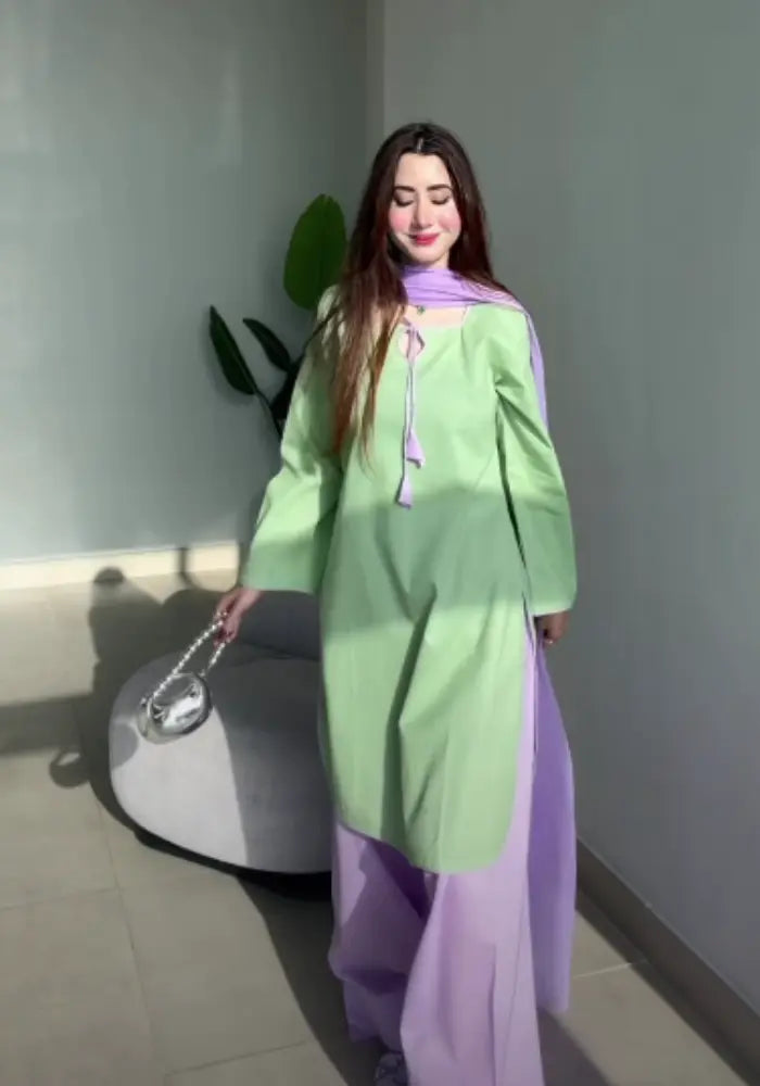 Premium Summer Lawn 3-Piece Stitched Set
