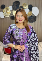 Cotton Digital Printed Three Piece M17
